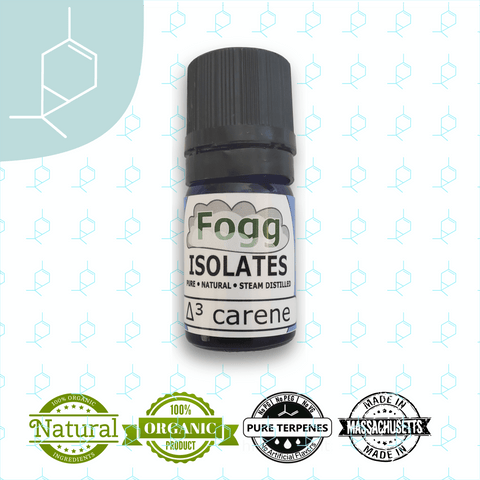 FOGG ISOLATES - Natural Delta-3-Carene - Fogg Terpenes, isolate - Terpenes, Fogg Flavors - Fogg Flavor Labs, LLC., Fogg Flavors - Fogg Flavors