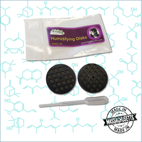 Humidifying Disks (2) - Fogg Terpenes, infusions - Terpenes, Fogg Flavors - Fogg Flavor Labs, LLC., Fogg Flavors - Fogg Flavors